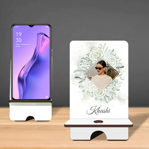 Personalized floral mobile stand