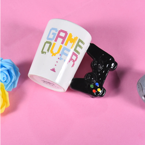 Game Over Mug for Gamers  Quirky Gaming Console Handle Mug