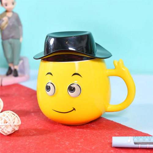 Captain Emoji Tea And Coffee Mug Cute Quirky Mug