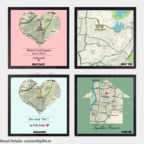 Love Journey 'Location' Frames Collage