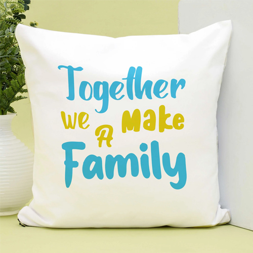 Together We A Make Family pillow