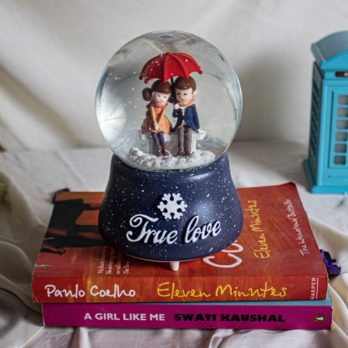 True Love  Musical Snow Balls Romantic Gift for Couple