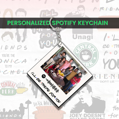 Personalized Spotify Keychain