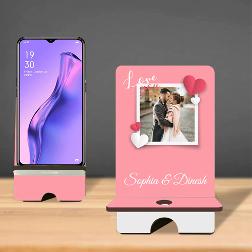 Personalized couple mobile stand