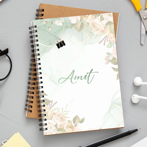 Floral Personalized Notebook
